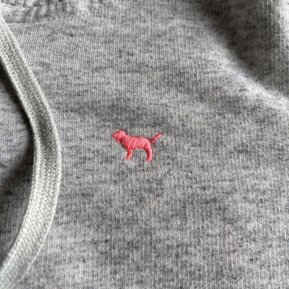 Vintage 2013 Victorias Secret Pink Hooded Sweatshirt Size Large - Picture 4 of 8